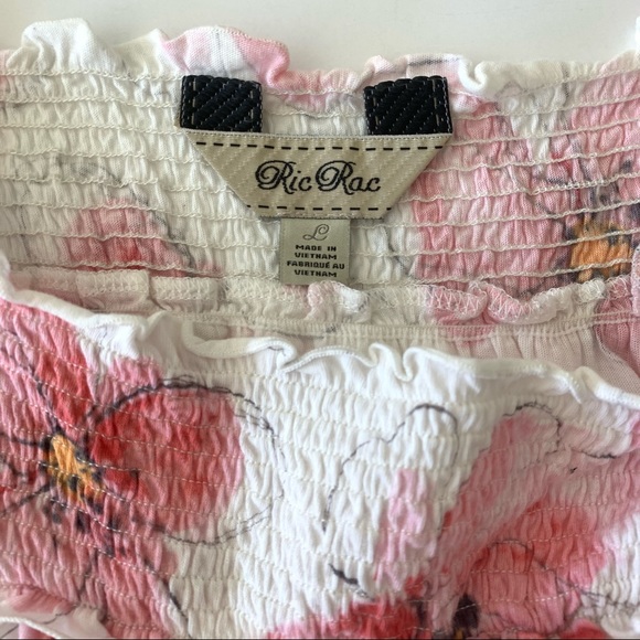 Ric Rac Anthropologie floral cinched top, large - Picture 2 of 10
